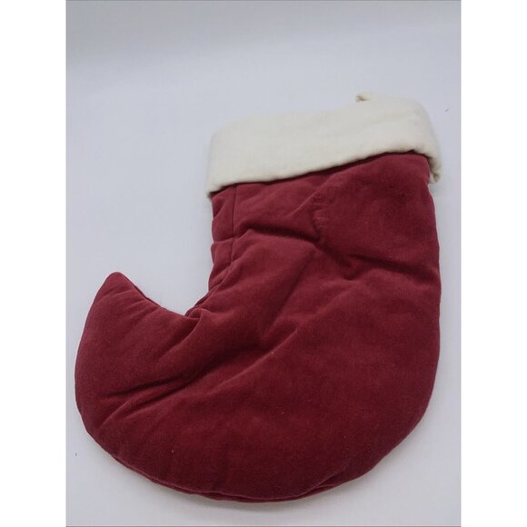 Pottery Barn Vance Mini Velvet Holiday Jester Elf Stocking Monogrammed Xmas - Picture 7 of 10